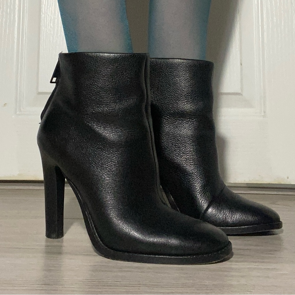Women’s JOIE Black Leather High Heel Boot